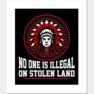 NO ONE IS ILLEGAL ON STOLEN LAND Native-American Protest Posters and Art